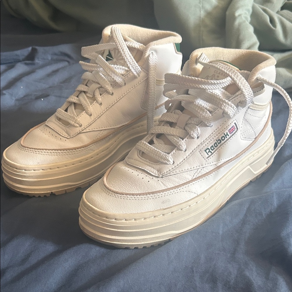 Reebok Off-White High-Top Sneakers